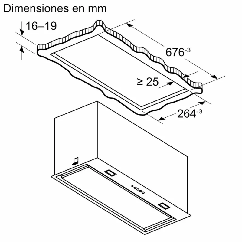 Digestor Bosch Serie 8 DLN78PC60 vstavaný čierny 590 m³/h