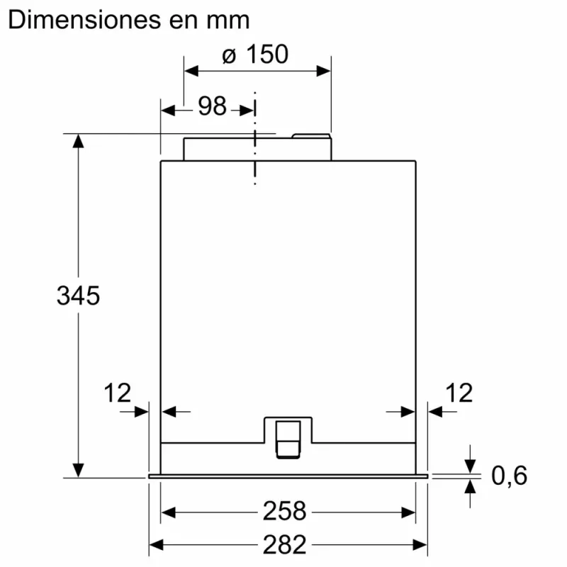 Digestor Bosch Serie 8 DLN78PC60 vstavaný čierny 590 m³/h