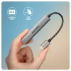 USB hub AXAGON HUE-STC, 4-portový hliníkový pás, 1x USB-A 5 Gbit/s + 2x USB-A & 1x USB-C 480 Mbit/s, USB-C host, 12 cm kábel, sivý