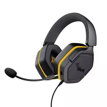 Drôtový herný headset TRUST 25784 s hlavovým mostom, 20–20 000 Hz, 1,2 m kábel, čierny/žltý