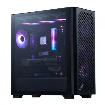 XPG VALOR AIR PRO Mid-Tower skriňa, Midi Tower, PC, čierna, ATX, EATX, micro ATX, Mini-ATX, SPCC, tvrdené sklo, Multi