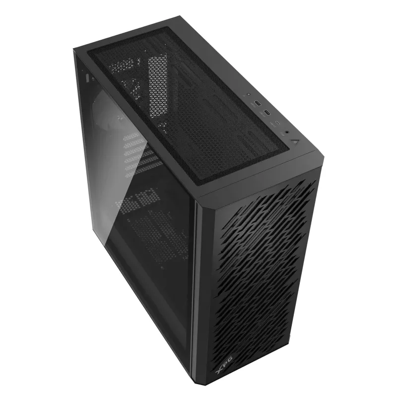 XPG VALOR AIR PRO Mid-Tower skriňa, Midi Tower, PC, čierna, ATX, EATX, micro ATX, Mini-ATX, SPCC, tvrdené sklo, Multi