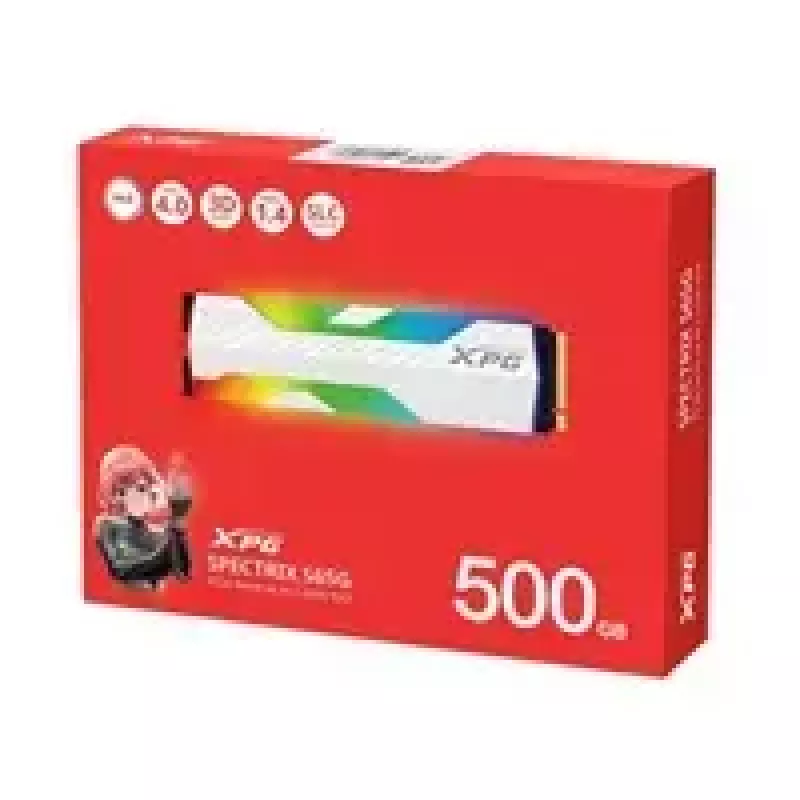 SSD ADATA XPG SPECTRIX S65G 500GB PCIe Gen4x4 M.2 2280 NVMe čítanie 5000 MB/s zápis 2700 MB/s