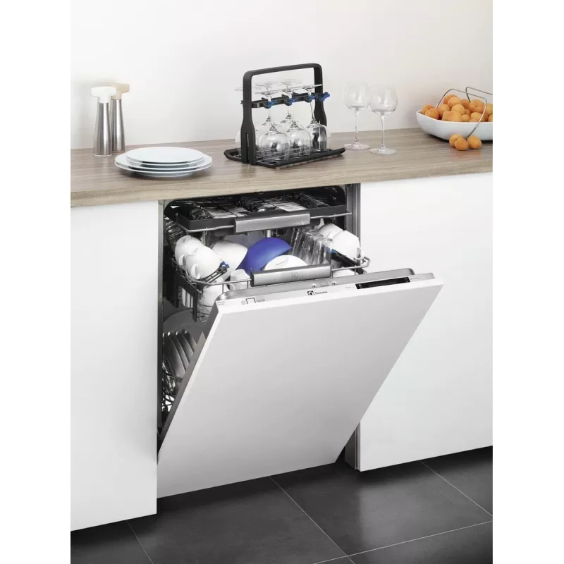 Držiak na poháre Electrolux 9029795540 — čierny, na 8 pohárov, H260×B220×T330 mm