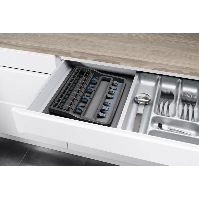 Držiak na poháre Electrolux 9029795540 — čierny, na 8 pohárov, H260×B220×T330 mm