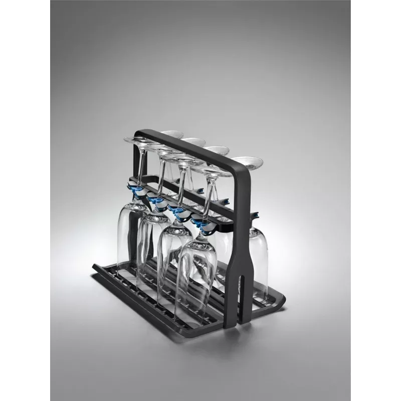 Držiak na poháre Electrolux 9029795540 — čierny, na 8 pohárov, H260×B220×T330 mm