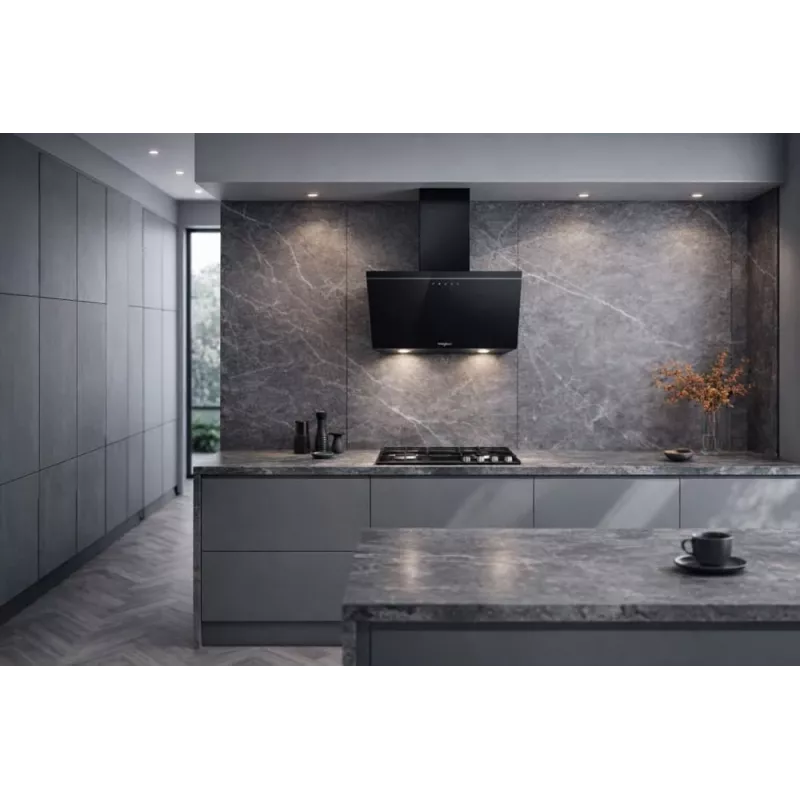 Whirlpool AKR 62F LT K nástenná čierna 650 m³/h