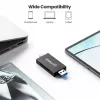 Manhattan USB-A / USB-C kombinovaná multi čítačka/zapisovačka kariet, 5 Gbit/s (USB 3.2 Gen1 alias USB 3.0), konektor samec na microSD a SD/MMC sloty, mini formát, SuperSpeed USB, Windows alebo Mac, čierna/transparentná, trojročná záruka