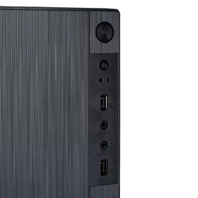 Akyga AK35BK Micro-ATX PC skriňa, Micro ATX / Flex ATX / Mini ITX, 2x USB 2.0, bez napájacieho zdroja, čierna