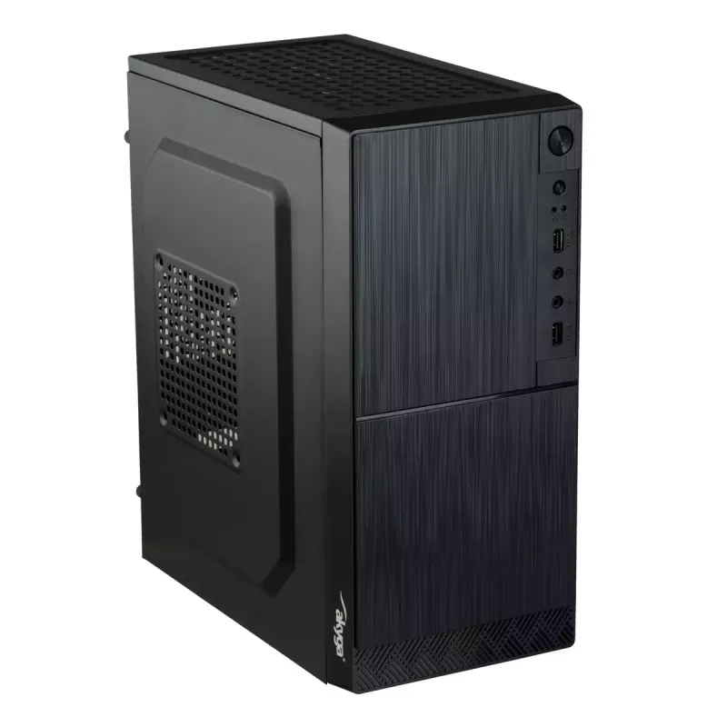 Akyga AK35BK Micro-ATX PC skriňa, Micro ATX / Flex ATX / Mini ITX, 2x USB 2.0, bez napájacieho zdroja, čierna