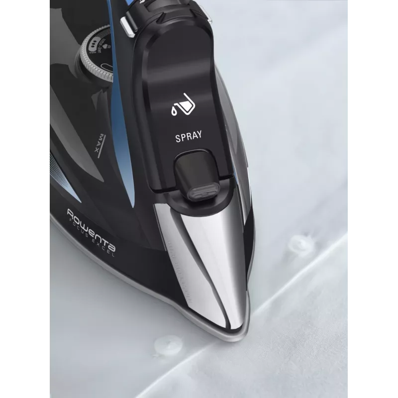 Rowenta DW5310 parná žehlička Microsteam 400 HD laserová žehliaca plocha 2700 W čierna, modrá
