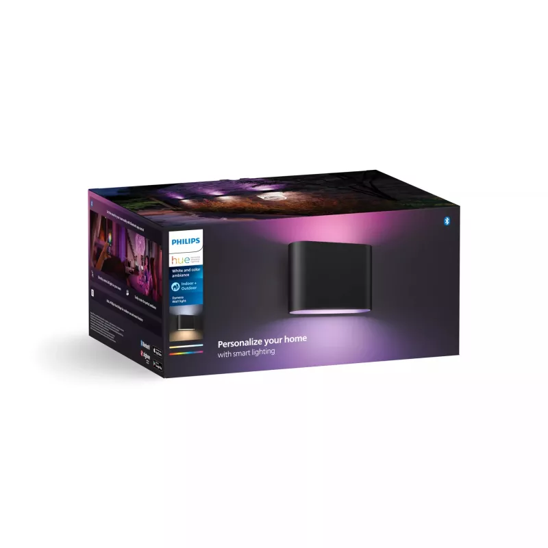Nástenné svietidlo Philips Hue Dymera čierna LED interiér/exteriér 160 mm, 220–240V