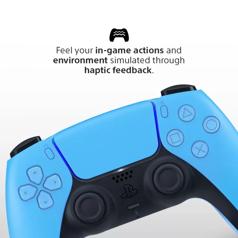Gamepad Sony DualSense v3 modrá — Bluetooth/USB, USB-C, integrovaná batéria, kompatibilný s PlayStation 5