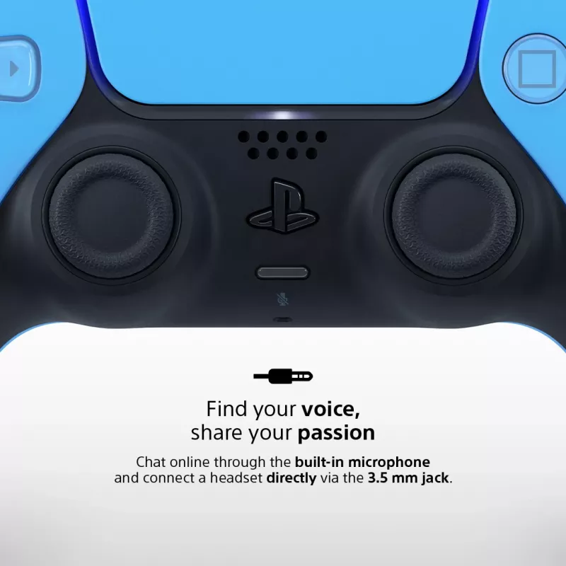 Gamepad Sony DualSense v3 modrá — Bluetooth/USB, USB-C, integrovaná batéria, kompatibilný s PlayStation 5