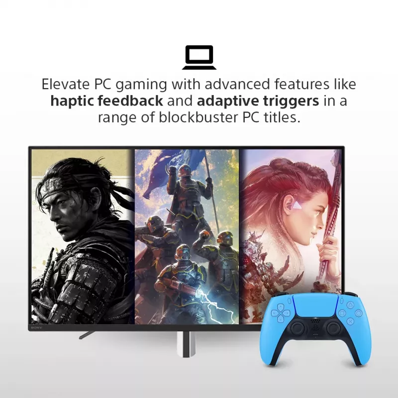 Gamepad Sony DualSense v3 modrá — Bluetooth/USB, USB-C, integrovaná batéria, kompatibilný s PlayStation 5