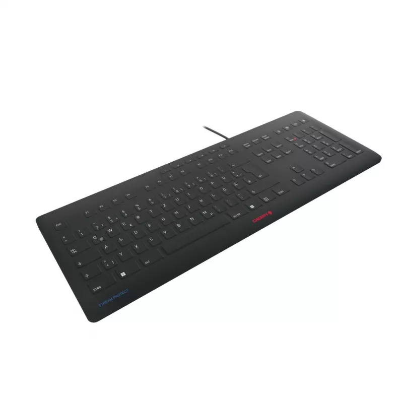 Klávesnica CHERRY Stream JK-8502DE-2 USB QWERTZ nemecká čierna káblová 115 klávesov