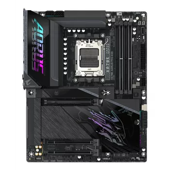 GIGABYTE X870E AORUS PRO X3D ATX základná doska – AMD Socket AM5, 18+2+2 VRM, DDR5 až do 9000 MHz (OC), 2×PCIe5 + 2×PCIe4, Wi‑Fi 7, 5GbE, USB4