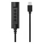 Sandberg headset USB-C ovládač, 1,5 m, ovládač, 25 g, čierny