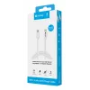 Sandberg USB-C>MicroUSB nabíjací kábel 1m, 1 m, USB C, Micro-USB B, biely