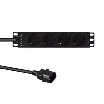 Rack PDU Lanview LVR-2MSCH-SCH-C13-4 – Lanview jednotka rozvodu napájania model LVR-2MSCH-SCH-C13-4