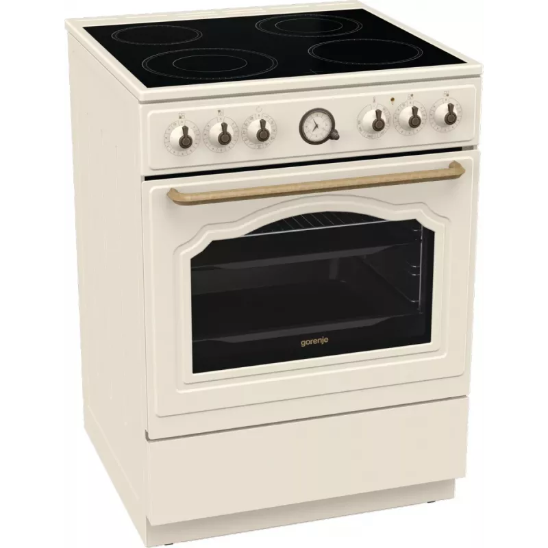 Gorenje GECS6B70CLI voľne stojaci sporák sklokeramická varná doska béžová