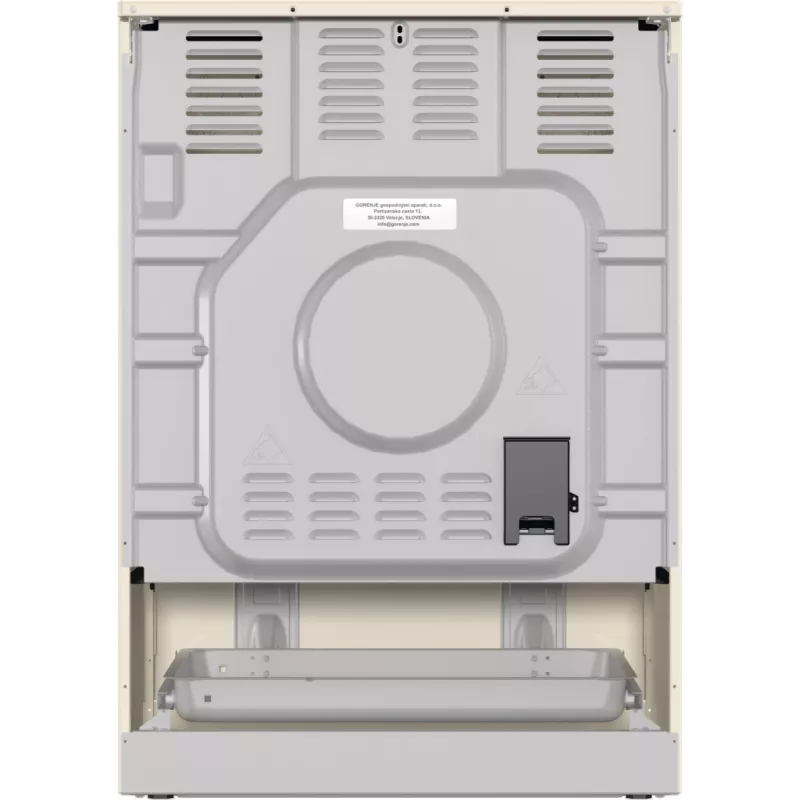 Gorenje GECS6B70CLI voľne stojaci sporák sklokeramická varná doska béžová