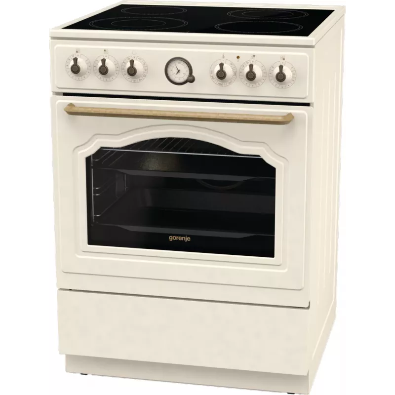 Gorenje GECS6B70CLI voľne stojaci sporák sklokeramická varná doska béžová