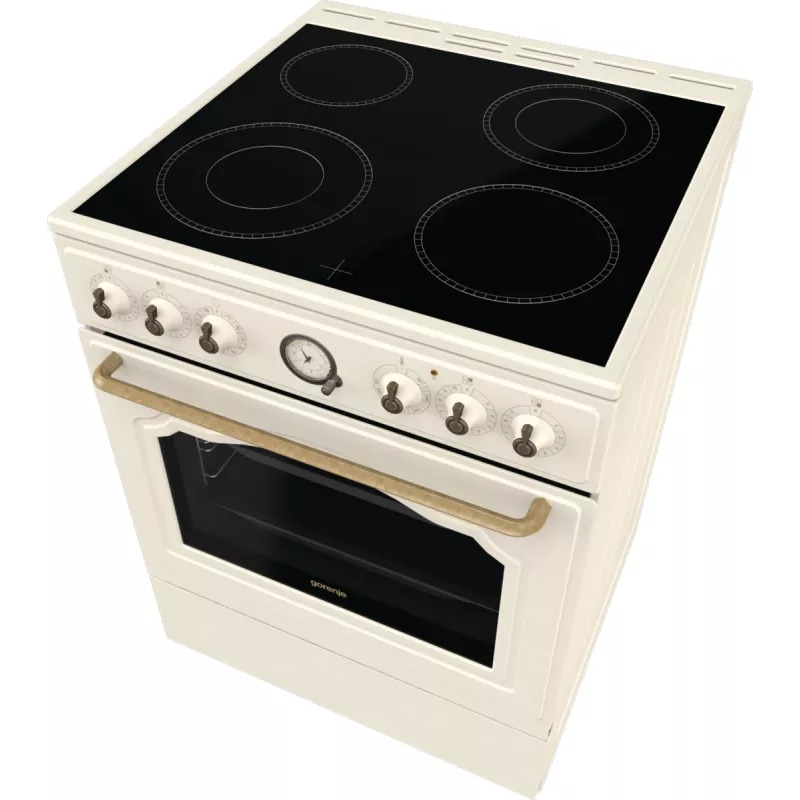 Gorenje GECS6B70CLI voľne stojaci sporák sklokeramická varná doska béžová