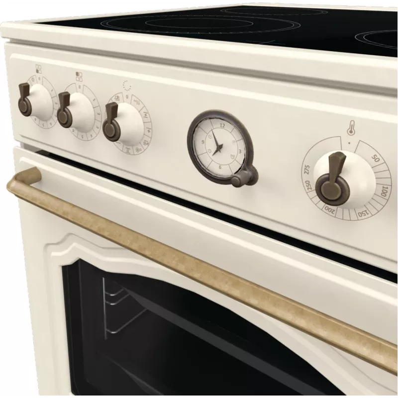 Gorenje GECS6B70CLI voľne stojaci sporák sklokeramická varná doska béžová