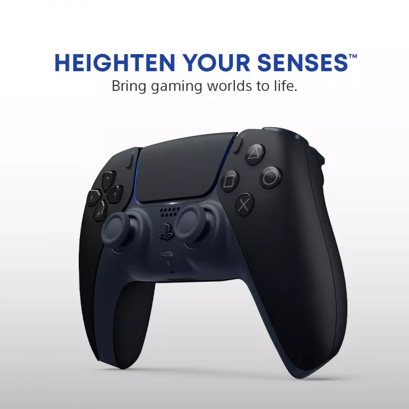 Gamepad Sony DualSense v3 čierny — Bluetooth/USB, PS5, integrovaná batéria, USB-C, káblový a bezdrôtový