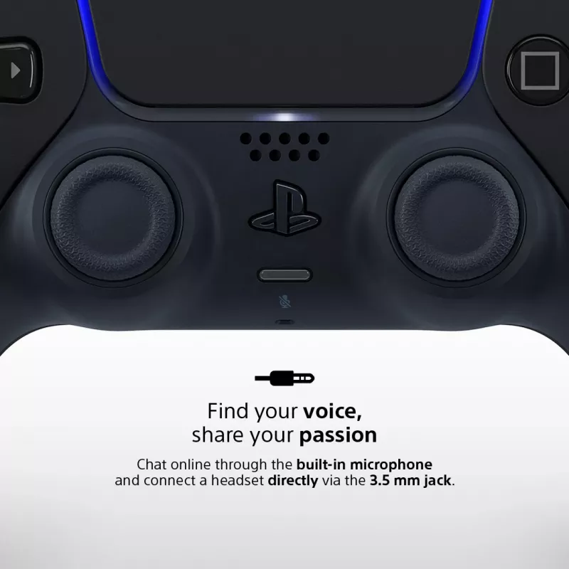 Gamepad Sony DualSense v3 čierny — Bluetooth/USB, PS5, integrovaná batéria, USB-C, káblový a bezdrôtový