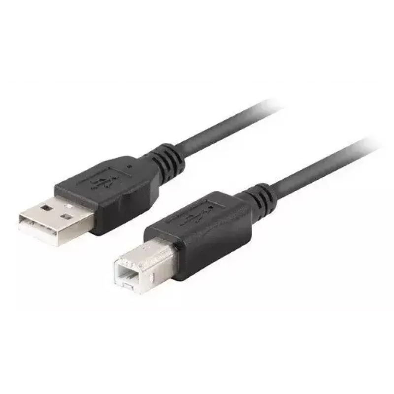 USB 2.0 kábel LANBERG CA-USBA-15CU-0030-BK, USB A na USB B, 3 m, čierny