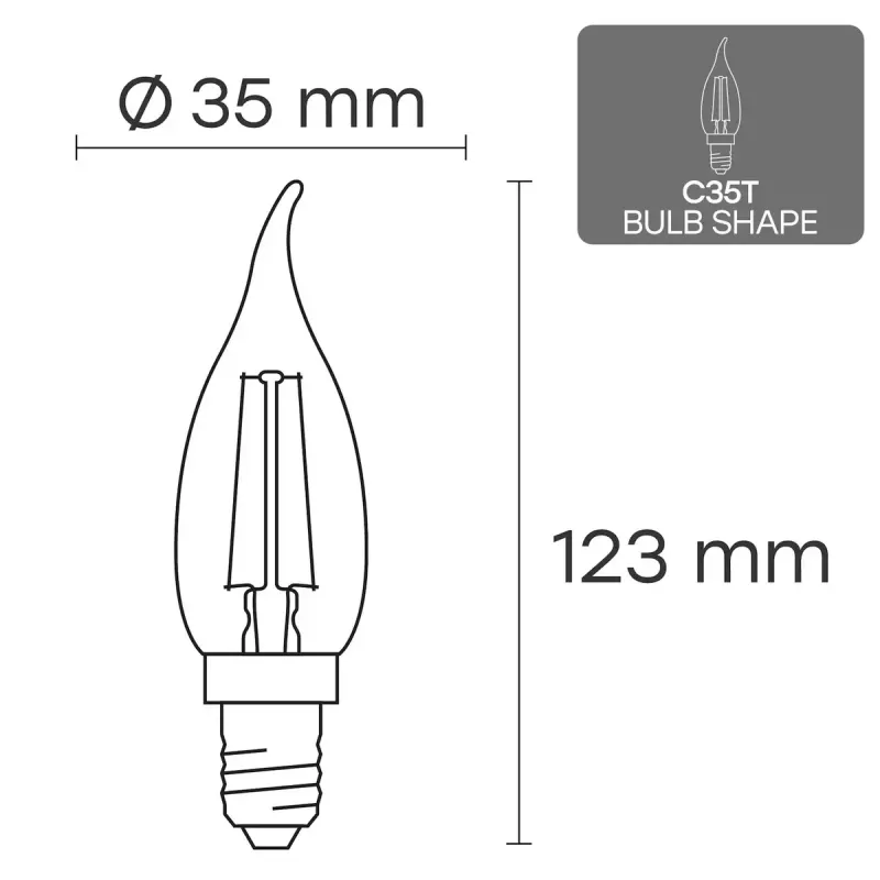 LED žiarovka VISIONAL VS-B-7 6W, 840 lm, 3000K