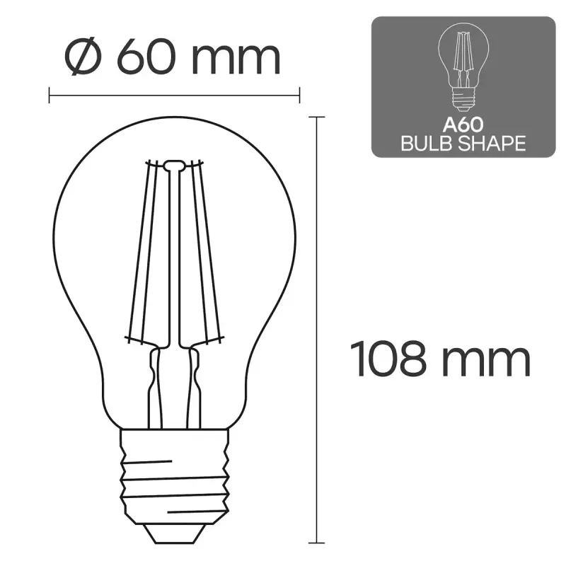 VISIONAL VS-B-10 LED žiarovka, 6 W, 840 lm, 3000 K