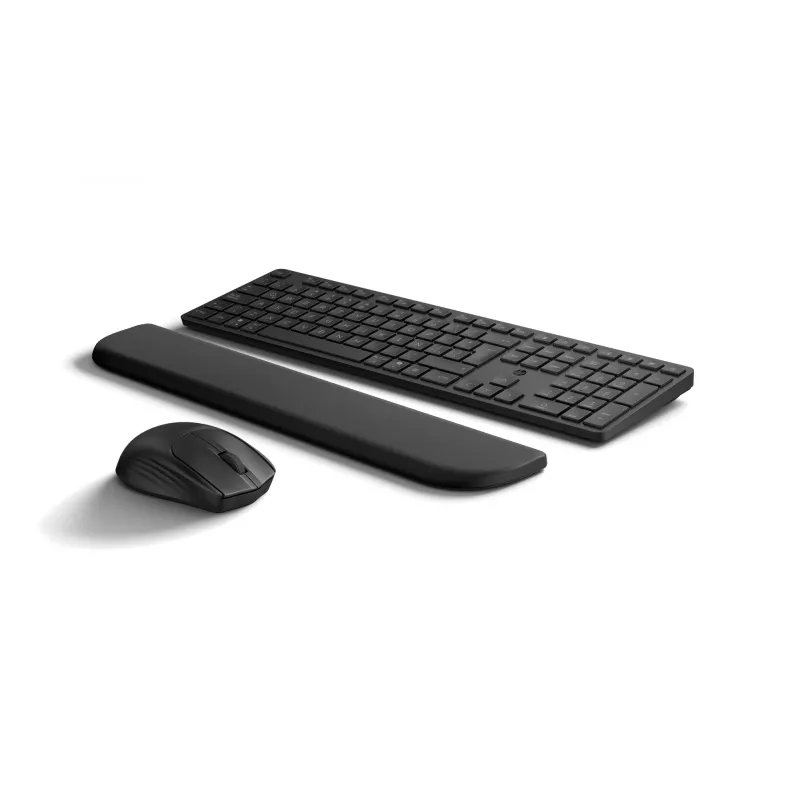 Sada klávesnice a myši HP Multi-Device USB/Bluetooth PR585C s podložkou pod zápästie, čierna, myš súčasťou