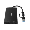 Lindy 43430 video kábel adaptér 0,11 m USB Type-C 2 x HDMI čierny