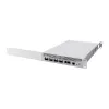 Sieťový switch MikroTik CRS804-4DDQ-HRM — 10G Ethernet RJ-45 2 porty, konzola RJ-45, sivá