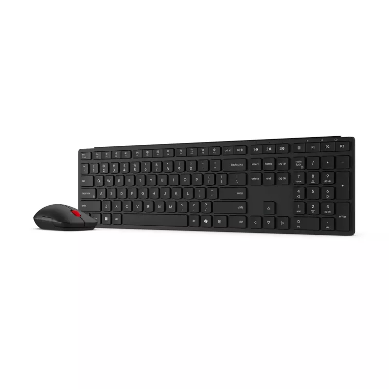 Lenovo Multi-Mode Pro Combo klávesnica a myš 6000-litovská | sada klávesnice a myši | bezdrôtová | myš súčasťou | litovčina | Bluetooth | Eclipse čierna