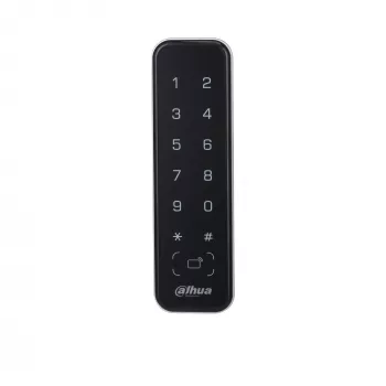 Čítačka prístupového systému DAHUA ASR2201A-D, čierna — 12 V DC, 1,7 W typicky, 135×40×15 mm