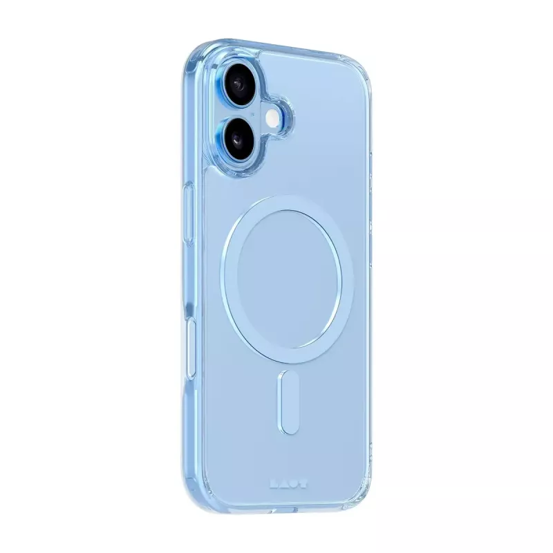 Puzdro LAUT CRYSTAL FLURO iPhone 17 svetlomodrá 16 cm