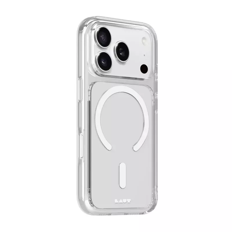 Puzdro LAUT CRYSTAL FLURO iPhone 17 Pro svetlosivá 16 cm