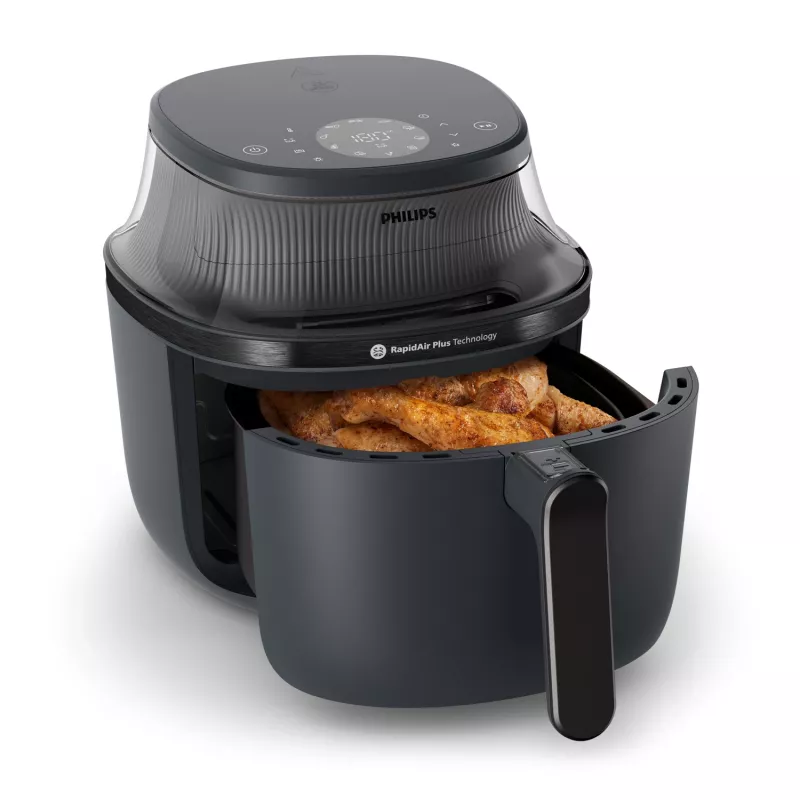 Teplovzdušná fritéza Philips 3000 Series NA330/00 — 6,2 l, 1700 W, dotykové LED, čierna
