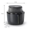 Teplovzdušná fritéza Philips 3000 Series NA330/00 — 6,2 l, 1700 W, dotykové LED, čierna