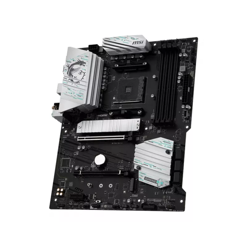 Základná doska MSI B550 GAMING WIFI ATX — AMD B550, Socket AM4, DDR4, 4 DIMM, 128 GB, Wi‑Fi 5, Gigabit LAN