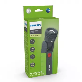 Philips Xperion 3000 LUMX30ZOOMX1 Zoom, LED, 1000 lm, 1000 lm, zelená, sivá, batéria, 9 h
