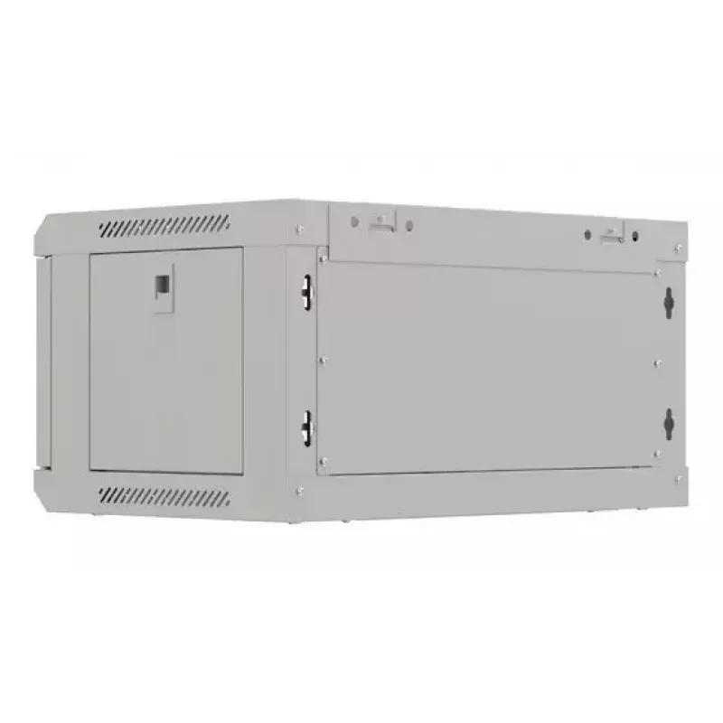 Nástenný rackový rozvádzač LANBERG WF03-5304-10S, 4U, 60 kg, sivý, 281x540x350 mm