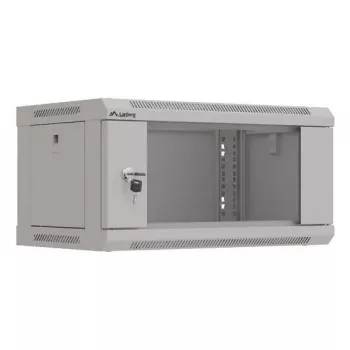 Nástenný rackový rozvádzač LANBERG WF03-5304-10S, 4U, 60 kg, sivý, 281x540x350 mm