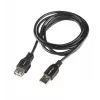 LANBERG kábel USB-A na USB-A 2.0, konektor samec na konektor samica, 1,8 m, čierny