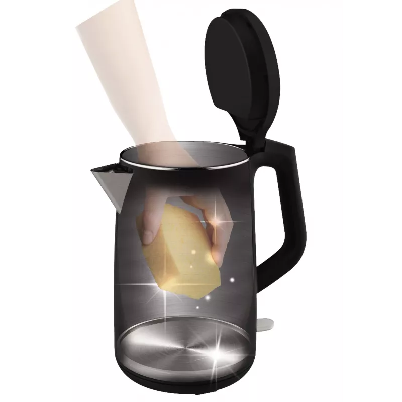 Tefal KO3718 elektrická kanvica 1,5 L 2400 W čierna, nerez