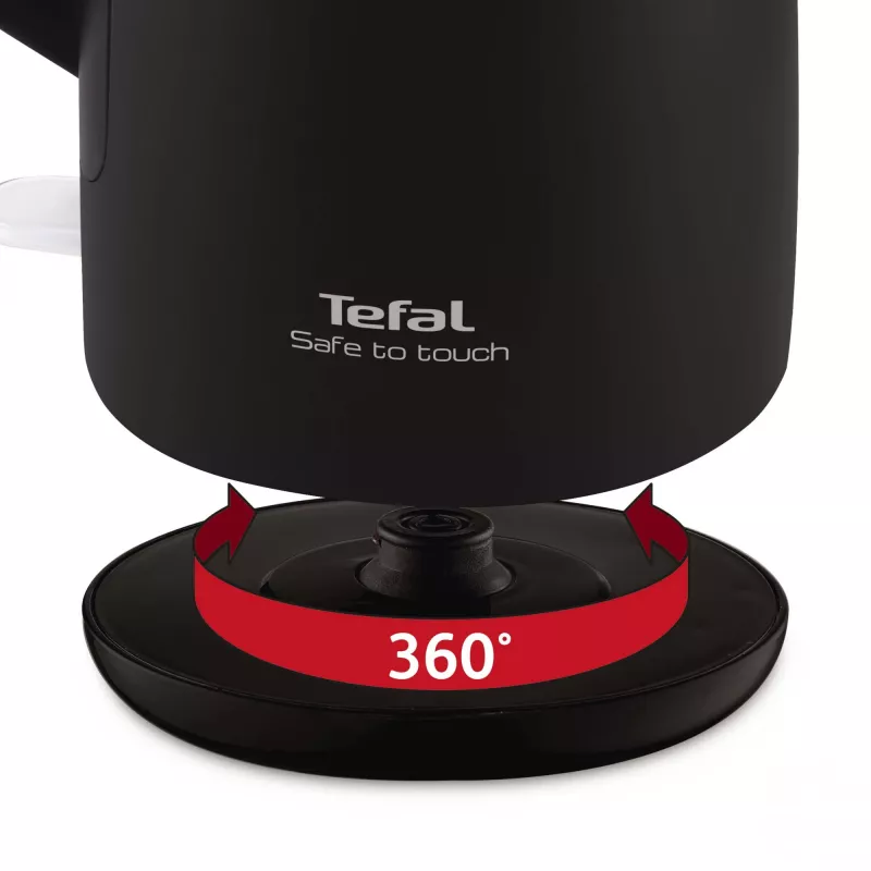 Tefal KO3718 elektrická kanvica 1,5 L 2400 W čierna, nerez